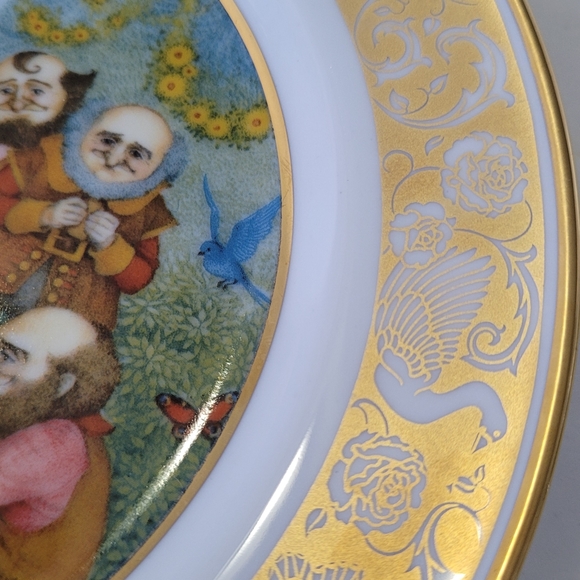 Snow-White & the Seven Dwarfs FRANKLIN PORCELAIN collectors plate - Picture 3 of 8